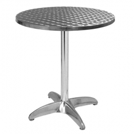 Table De Terrasse en Aluminium et Inox -EXT 102 -Ronde - 60 cm