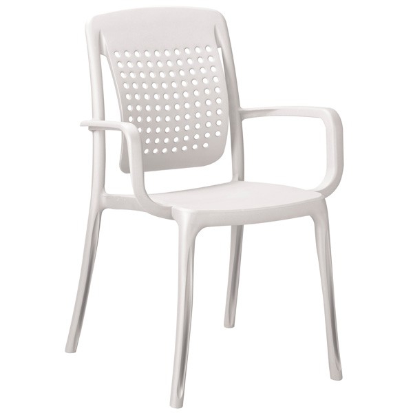 Fauteuil chaise design coque polypropylène blanc plusieurs coloris