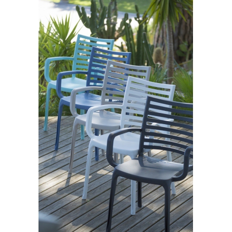 Fauteuil de Restaurant Terrasse Design HOLLY-F polypropylène 
