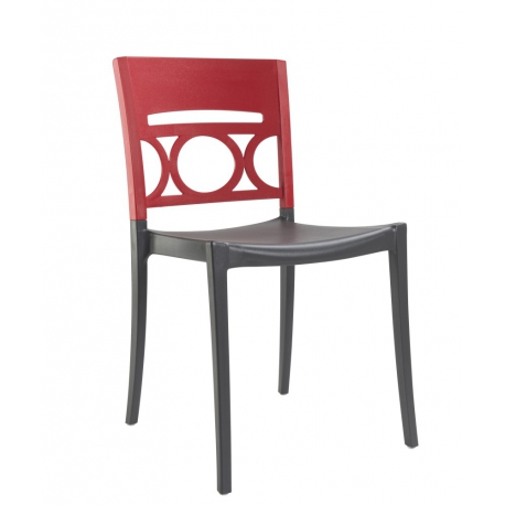 Chaise de Terrasse Design LUNA polypropylène 