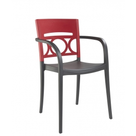 Fauteuil de Terrasse Design LUNA II polypropylène 