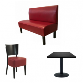 PACK BISTROT - Banquettes Tables Chaises de restaurant