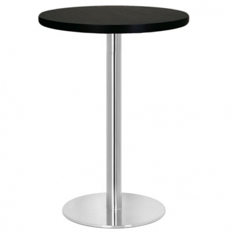 Table haute de Restaurant ronde -HC4 - Inox brossé et mélaminé