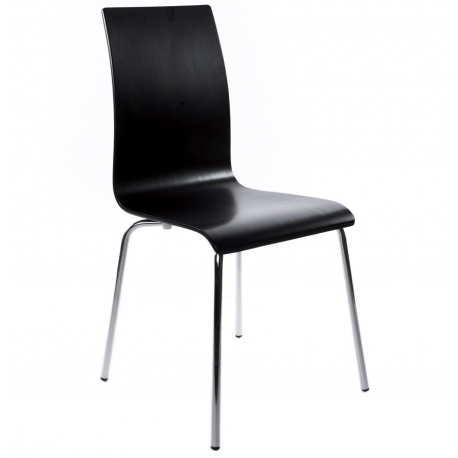 Chaise noir de Restaurant Design Bois LINEA