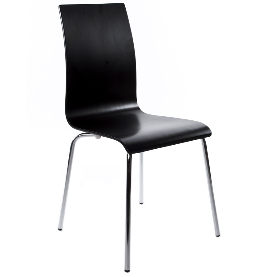 Chaise design coque polypropylène gris anthracite plusieurs coloris